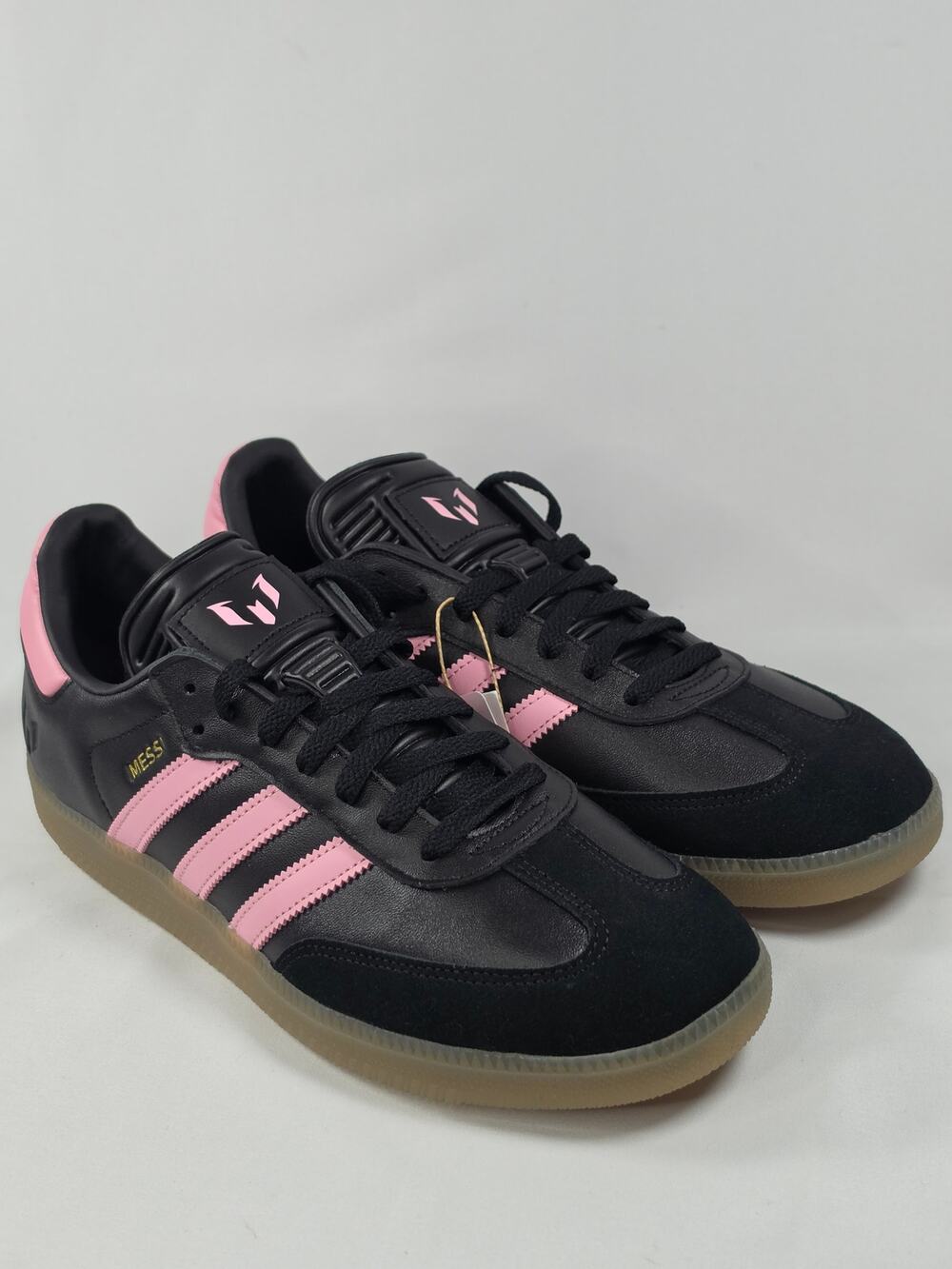 Adidas Samba Messi – Black/Gold/Gum – Men’s 11 – Brand New in Box